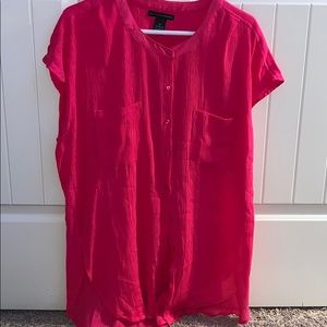 Classy pink button up shirt